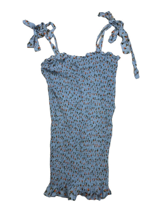 Intimately Free People Women's Blue Floral Short Bodycon Dress - M