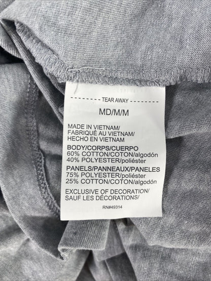 NUEVA camiseta Under Armour gris Maryland Terrapins con espalda de malla para mujer - M