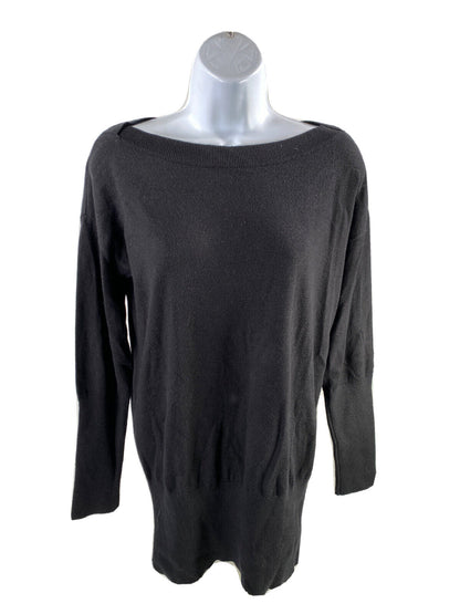 White House Black Market Women's Black Long Sleeve Sweater - S