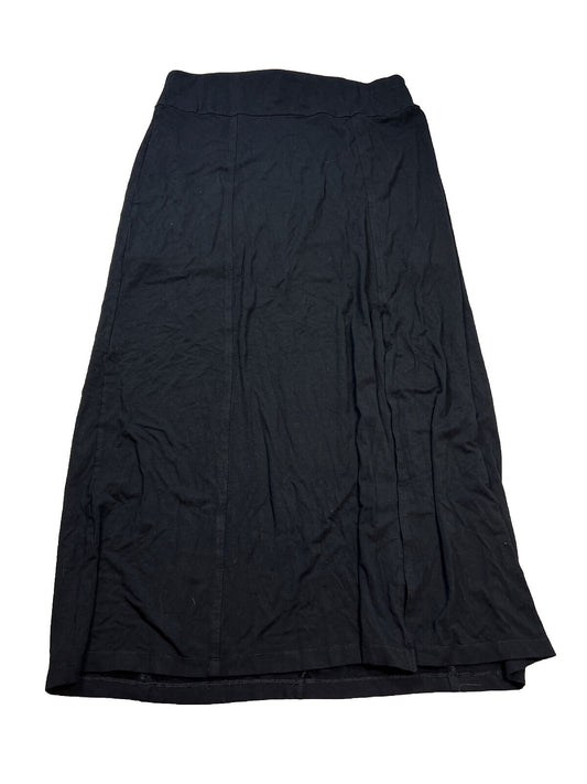 White House Black Market Women's Black Side Slit Maxi Skirt - XL