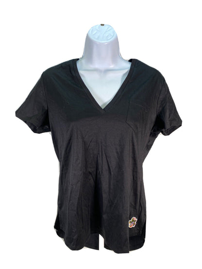 NEW Ted Baker Women's Black Short Sleeve Easy Fit V-Neck T-Shirt Sz 0