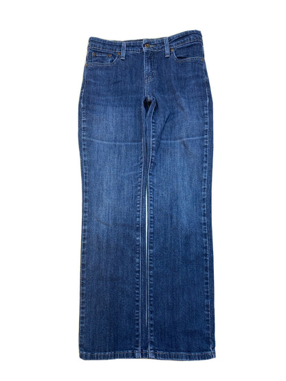 Levi's Women's Dark Wash Blue Denim Mid Rise Skinny Jeans Sz 6 Short