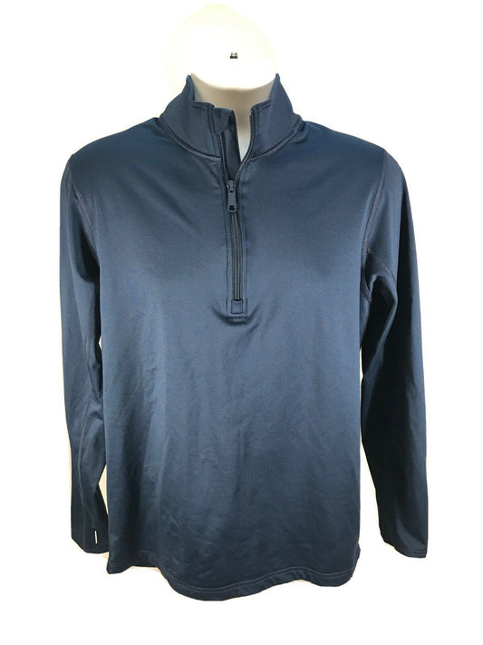 Duluth Men's Navy Blue 1/2 Zip Pullover Polyester Sweatshirt Sz M