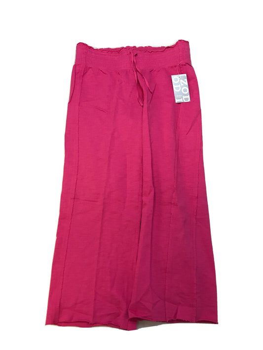 NUEVO IZOD Pantalones de chándal casuales recortados de color rosa para mujer Sz S