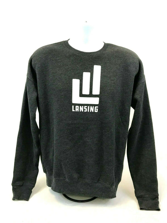 City of Lansing Official Branded - Unisex Gray Crew Sweatshirt - Bella Canvas